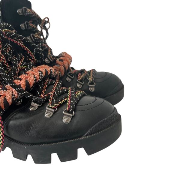 Schutz Emanuela Lace Up Platform Chunky Heel Ankle Combat Boots Size 7.5B - Picture 10 of 11